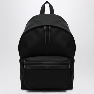 Saint Laurent Black leather and nylon backpack