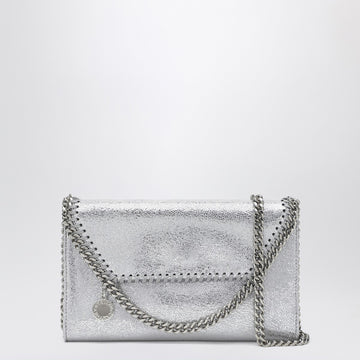 Stella McCartney Falabella silver crossbody wallet bag