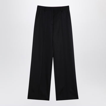 Valentino Black wool wide trousers