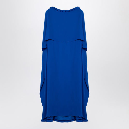 Valentino Electric blue silk midi dress