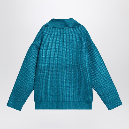 Valentino Light blue jumper in silk blend
