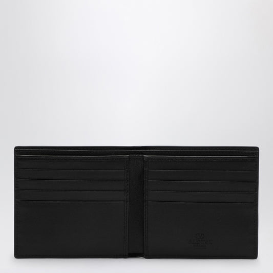Valentino Garavani Vlogo Signature black leather bi-fold wallet