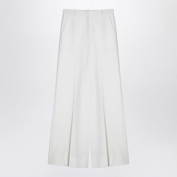 Stella McCartney Cream-coloured wool flared trousers