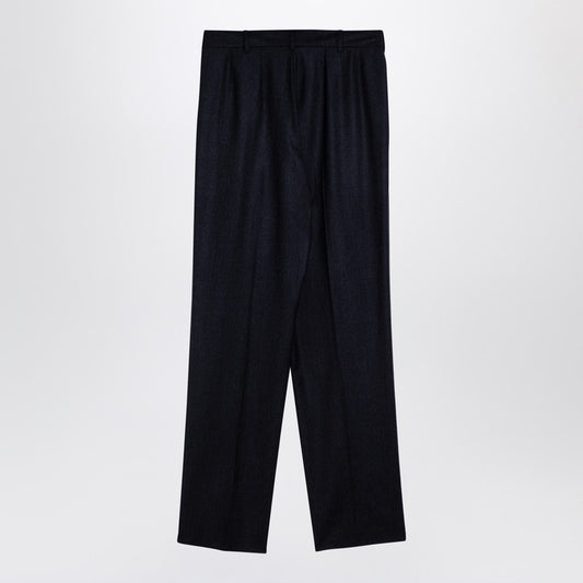 Stella McCartney Navy wool pleated trousers