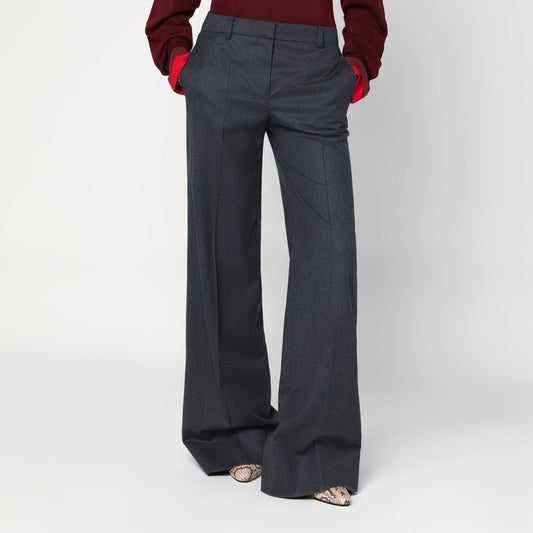 Stella McCartney Wide grey wool trousers