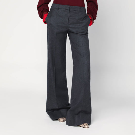 Stella McCartney Wide grey wool trousers