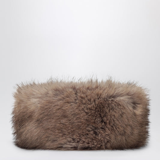 STAND STUDIO Zephyra headband in beige fur