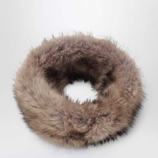 STAND STUDIO Zephyra headband in beige fur