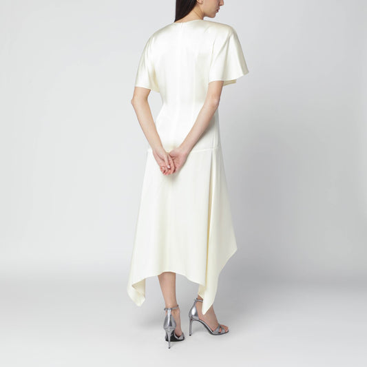 Stella McCartney Butter-colored satin midi dress