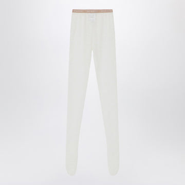 Valentino Garavani Ivory lace tights