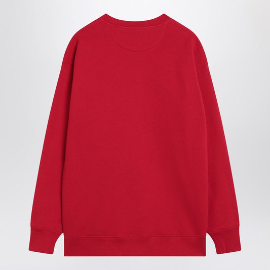 Red sweatshirt with Chez Valentino print