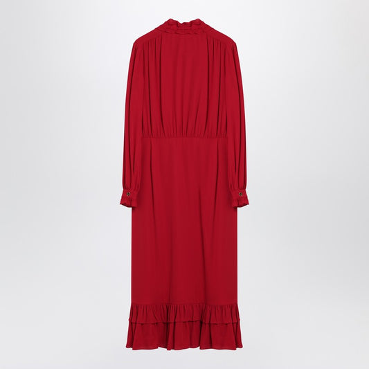 Valentino Red dress with ruffled bow
