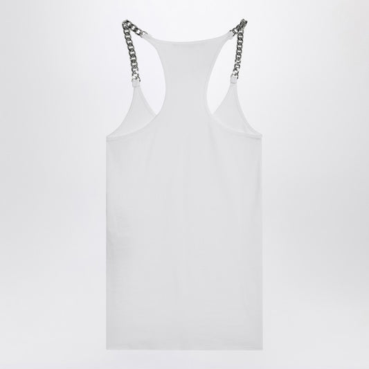 Stella McCartney White tank top with chain straps