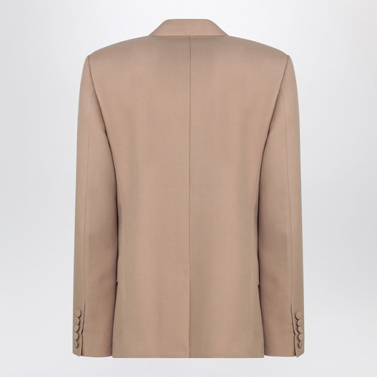 Valentino Double-breasted jacket camel light in wool