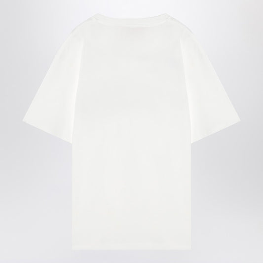 Ivory T-shirt with Chez Valentino print