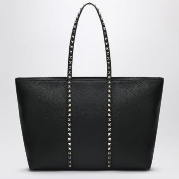 Valentino Garavani Rockstud medium tote bag in black leather