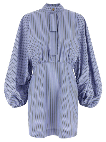 Zimmermann Drawstring Stripe Mini Dress