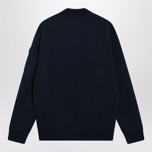 Polo Ralph Lauren Navy blue zip-up cotton-blend sweatshirt