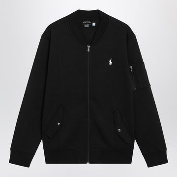 Polo Ralph Lauren Black zip-up sweatshirt in cotton blend