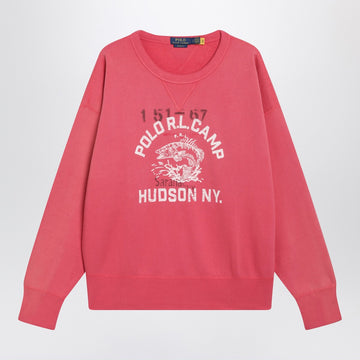 Polo Ralph Lauren Light red sweatshirt with logo print