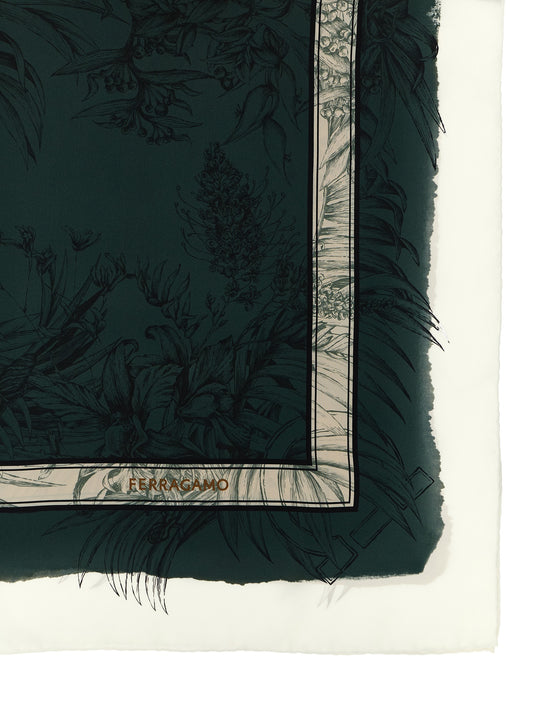 Ferragamo Gravure Print Scarf