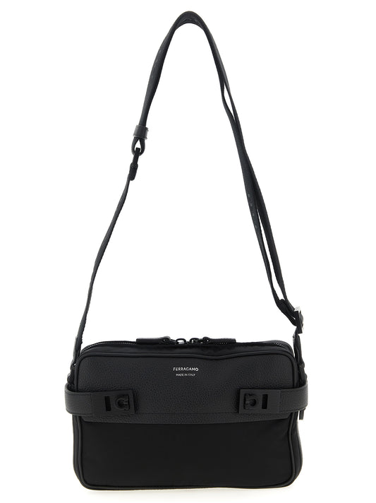 Ferragamo Twins Nylon Crossbody Bag