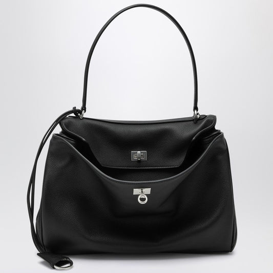 Balenciaga Medium black Rodeo bag in hammered calfskin