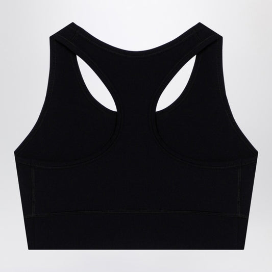 Balenciaga Black Activewear sleeveless top in matt nylon blend