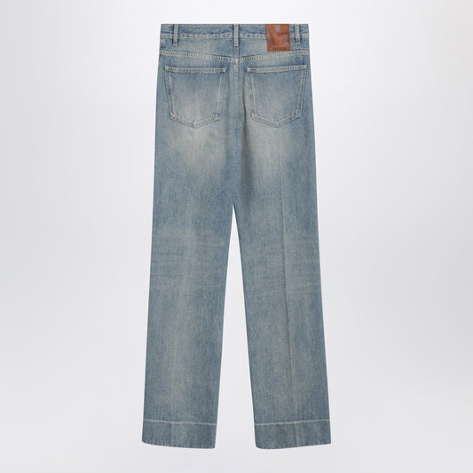 Valentino Light blue washed-effect jeans