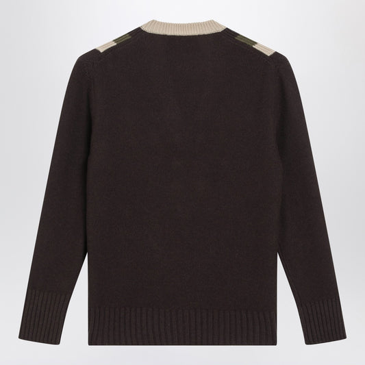 Valentino Brown/beige wool sweater