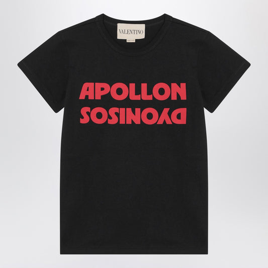 Valentino Black T-shirt with Apollon/Dionysos print