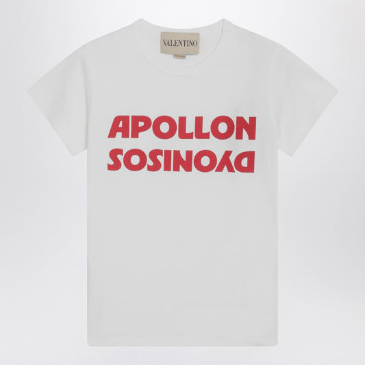 Valentino White T-shirt with Apollon/Dionysus print