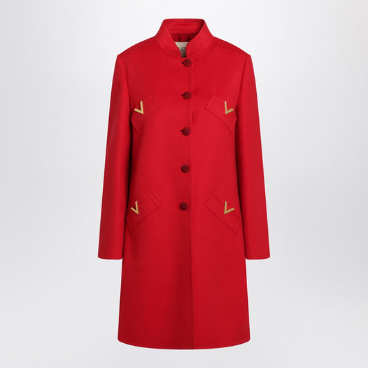 Valentino Red wool and cashmere coat