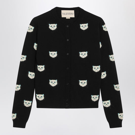 Valentino Le Chat De La Maison intarsia cardigan