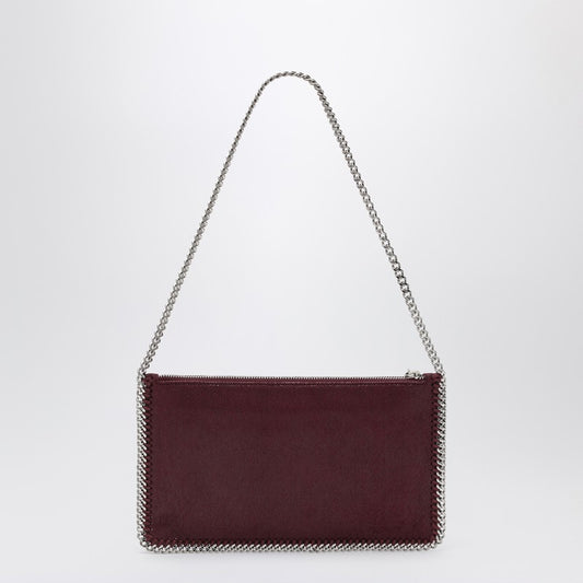 Stella McCartney Falabella Plum coloured clutched shoulder bag