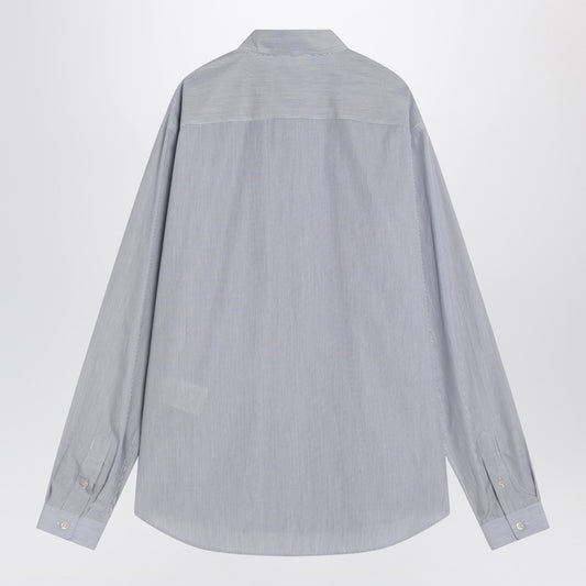 Valentino Light blue cotton shirt with logo