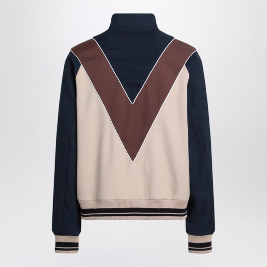 Valentino Zip-up sweatshirt with VLogo patch