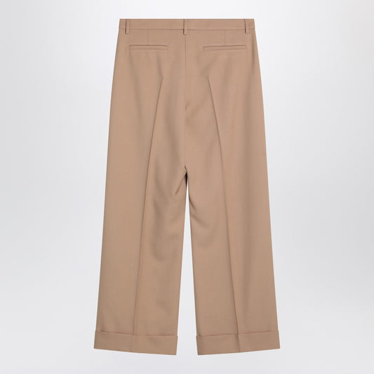 Valentino Camel-coloured wool trousers