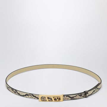 Valentino Garavani Volgo Signature belt with python print