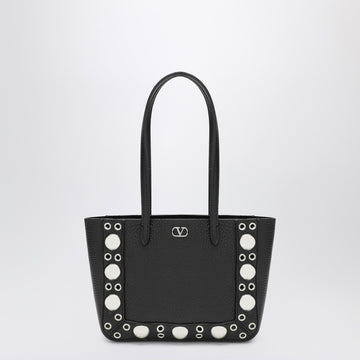 Valentino Garavani Mini Nellcôte black grained calfskin bag