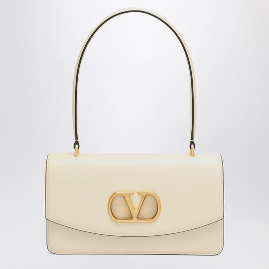 Valentino Garavani Vain bag in butter White glossy calfskin
