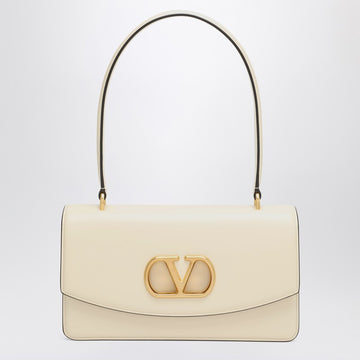 Valentino Garavani Vain bag in butter White glossy calfskin
