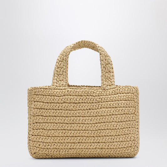 Valentino Garavani Viva Superstar Crochet small natural/black bag