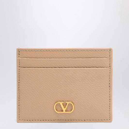 Valentino Garavani Vlogo Signature credit card holder Rose Sand