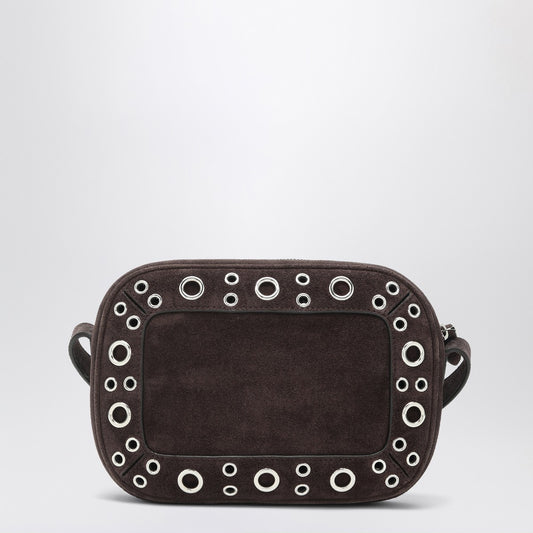 Valentino Garavani Nellcôte bag brown in suede with studs and rivets