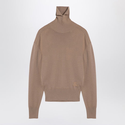 Burberry Beige wool turtleneck sweater