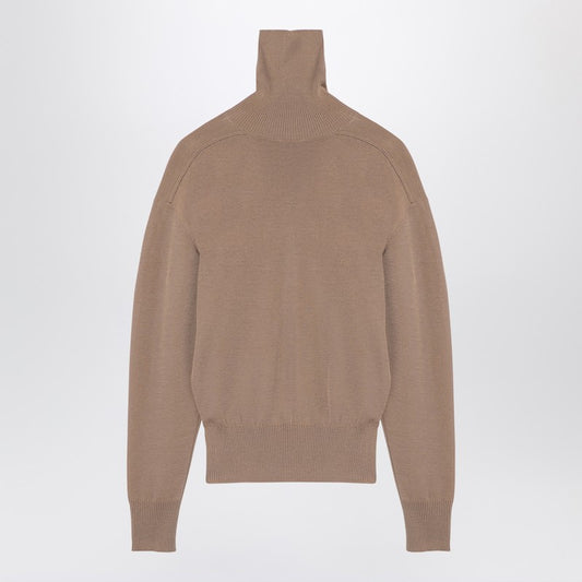 Burberry Beige wool turtleneck sweater