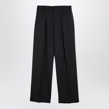 Burberry Grey wool trousers with darts
