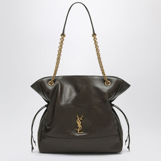 Saint Laurent Brown leather shopping bag Jamie