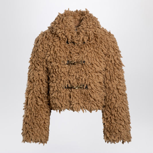 Burberry Beige wool-blend short jacket